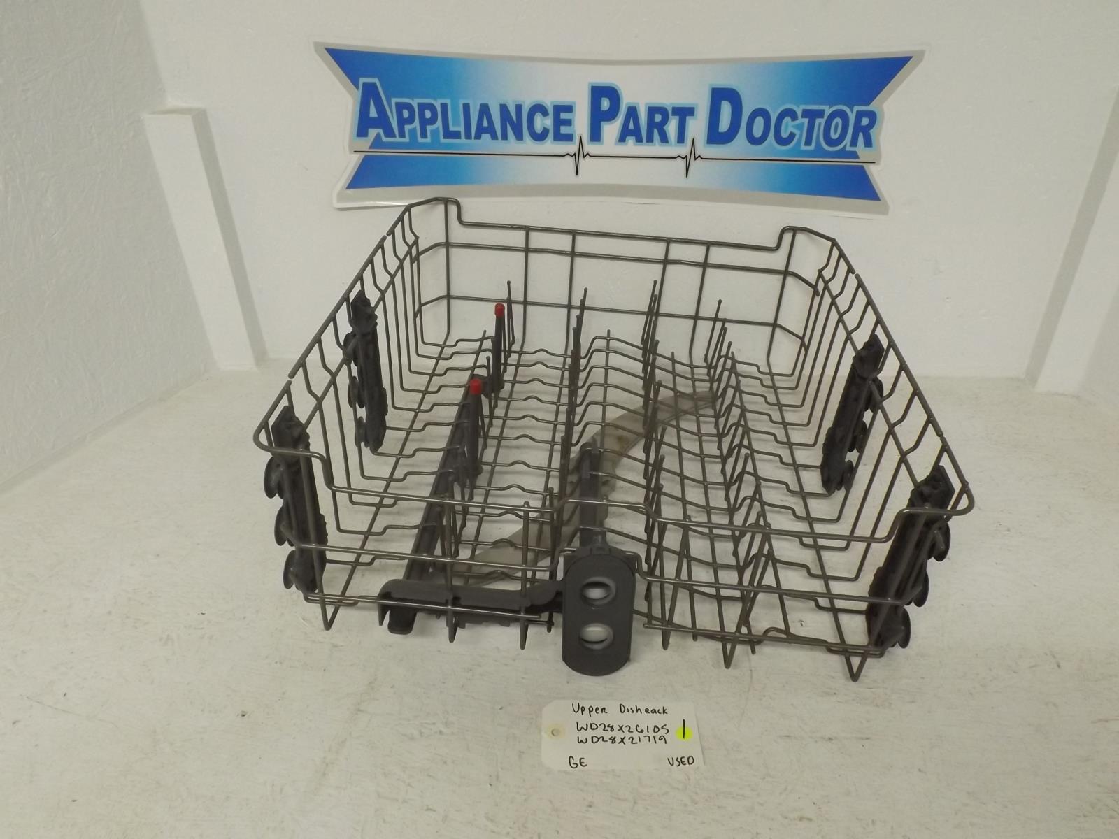 GE Dishwasher WD28X26105 WD28X21719 Upper Dish Rack Used GE Dishwasher WD28X26105 WD28X21719 Upper Dish Rack Used